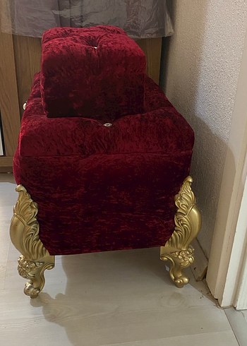  Beden bordo Renk Bordo Parlak Desenli Modern Klasik Koltuk Örtüsü