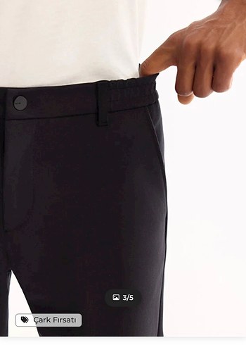 Siyah Regular Fit Erkek Pantolon - Görsel 2