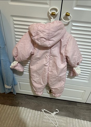 Peluş Detaylı tulum mont 3 aydan bitabaren 1 yaşına kadar kulnlr - Görsel 2