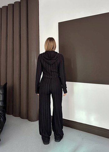 Bej Kadın Uzun Kollu Rahat Eşofman Takımı - Görsel 6