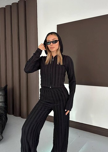 Bej Kadın Uzun Kollu Rahat Eşofman Takımı - Görsel 5