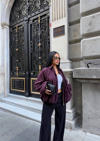 Süet Bomber Ceket  - Görsel 3