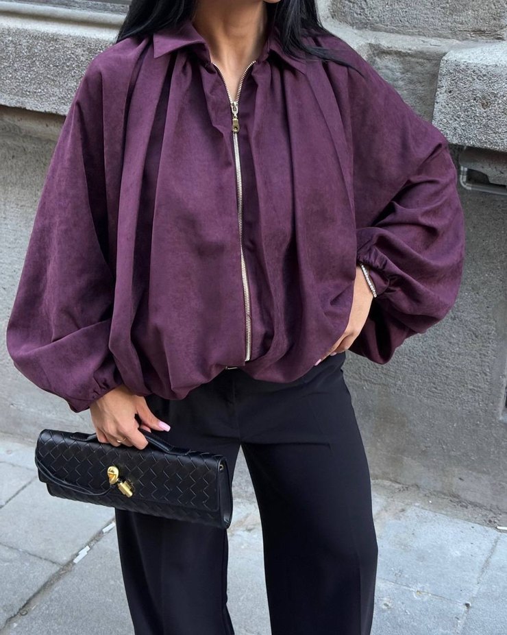 Süet Bomber Ceket  - Görsel 2