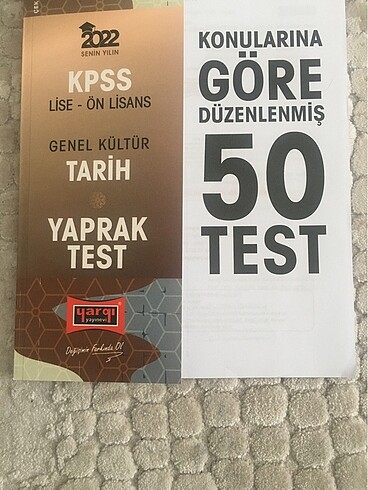 Yargı Yayınları Tarih-Coğrafya Çek kopart testleri