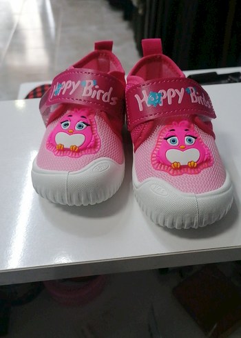 Kız Çocuk Pembe Baskılı Spor Ayakkabı - Görsel 2