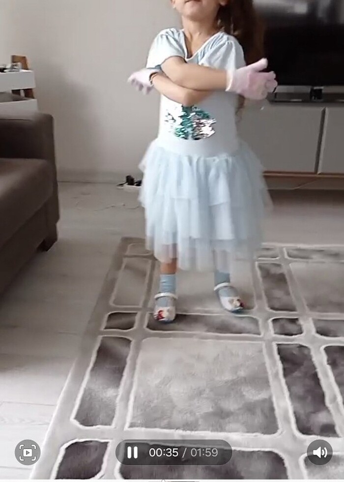 Elsa figürlü pullu renk değişimli - Görsel 4