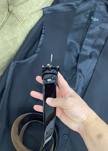 Erkek Siyah Düğmeli Uzun Kollu Takım Elbise - Görsel 4