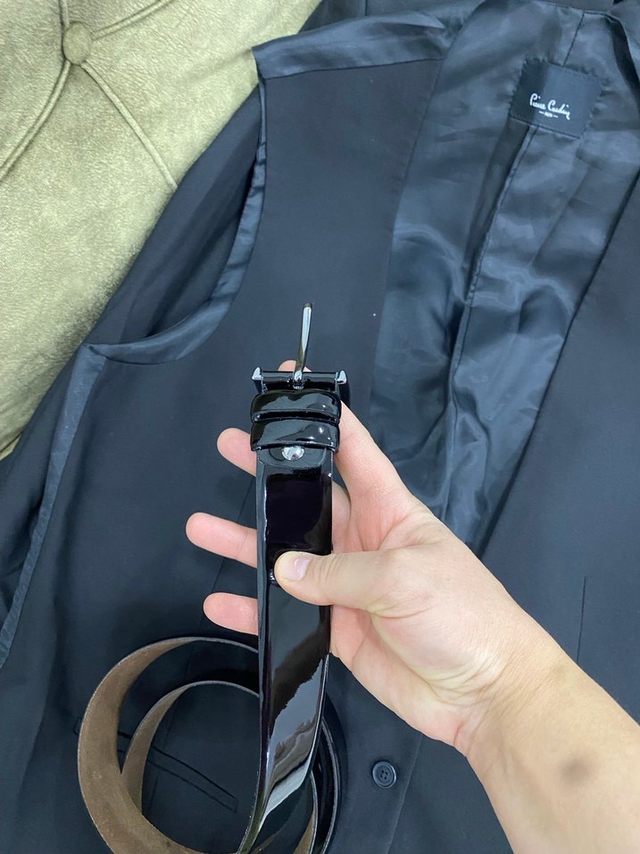 Erkek Siyah Düğmeli Uzun Kollu Takım Elbise - Görsel 4