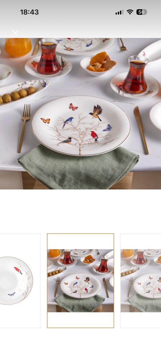 Karaca Fine Pearl Grace 26 Parça 6 Kişilik İnci Yemek Takımı - Görsel 2