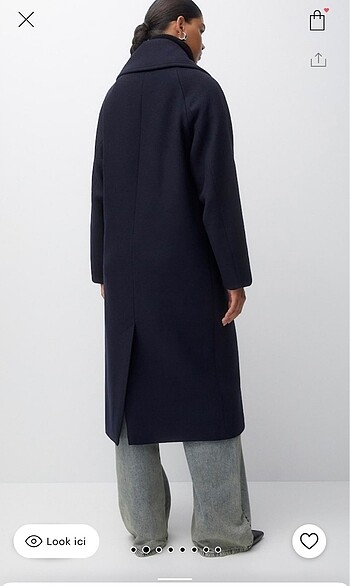 Pull & Bear kaşe mont etiketli