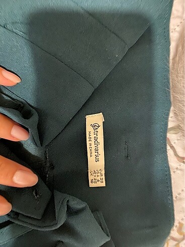 s Beden yeşil Renk Stradivarius kumaş pantolon