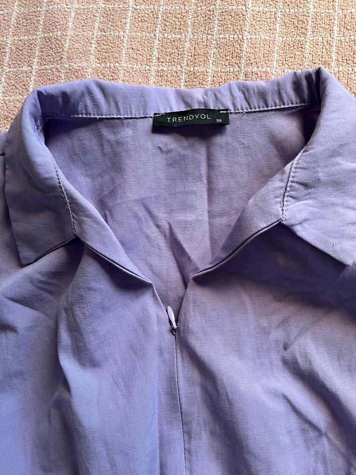 Mor Keten Kadın Tulum - Görsel 3