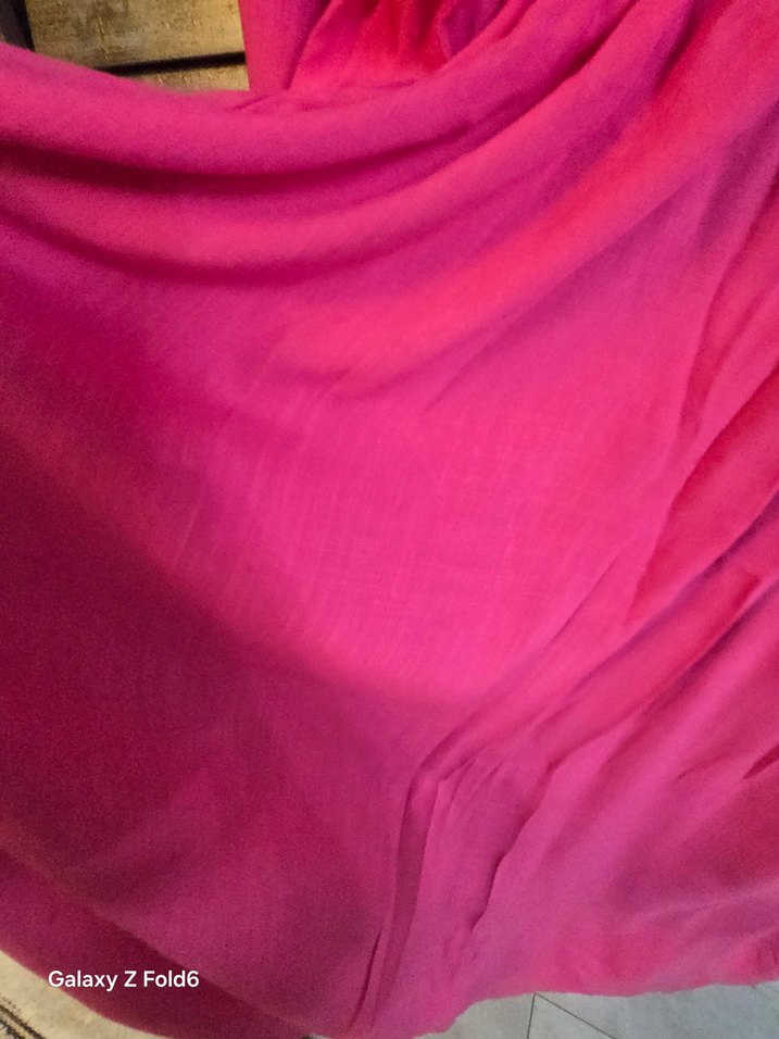 Pembe Bohem Tarz Uzun Kadın PAREO, DAGİ - Görsel 4