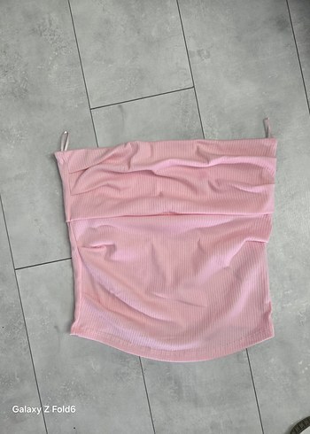Koton Pembe Midi Boy Dikişsiz Hemşire Korsesi