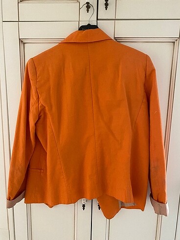 Mango turuncu ceket blazer