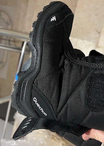 Siyah Erkek Çocuk Biker Botu Velcro