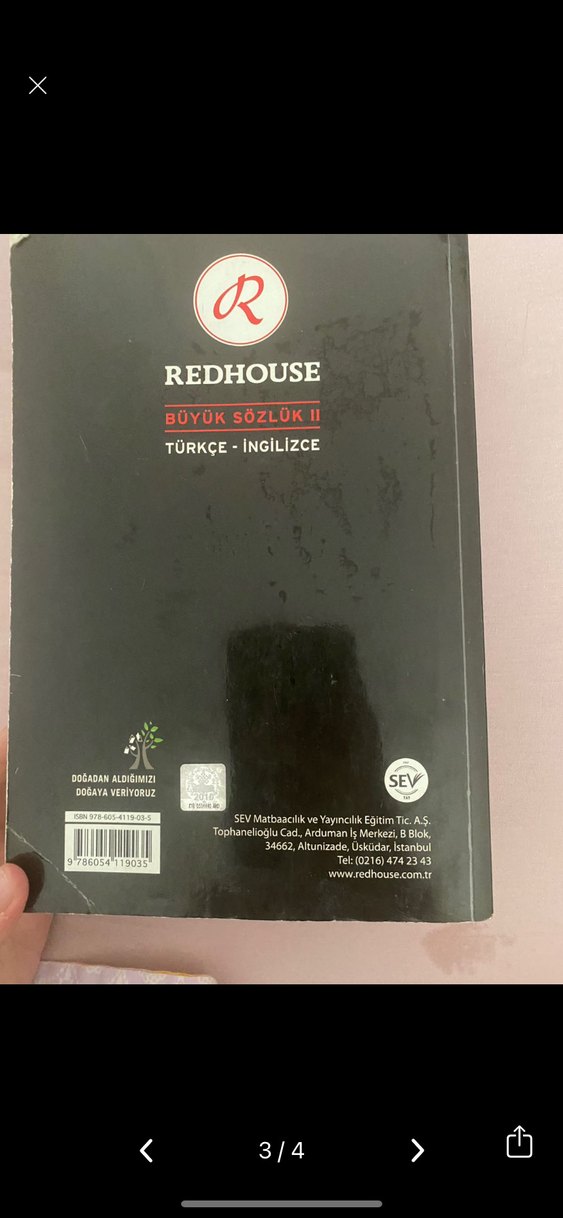 Redhouse Büyük Sözlük II Türkçe-İngilizce - Görsel 3