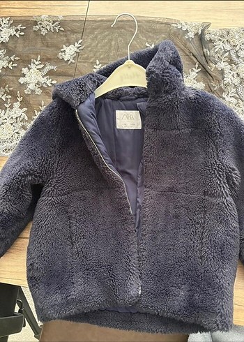 Zara kürk peluş mont - Görsel 2