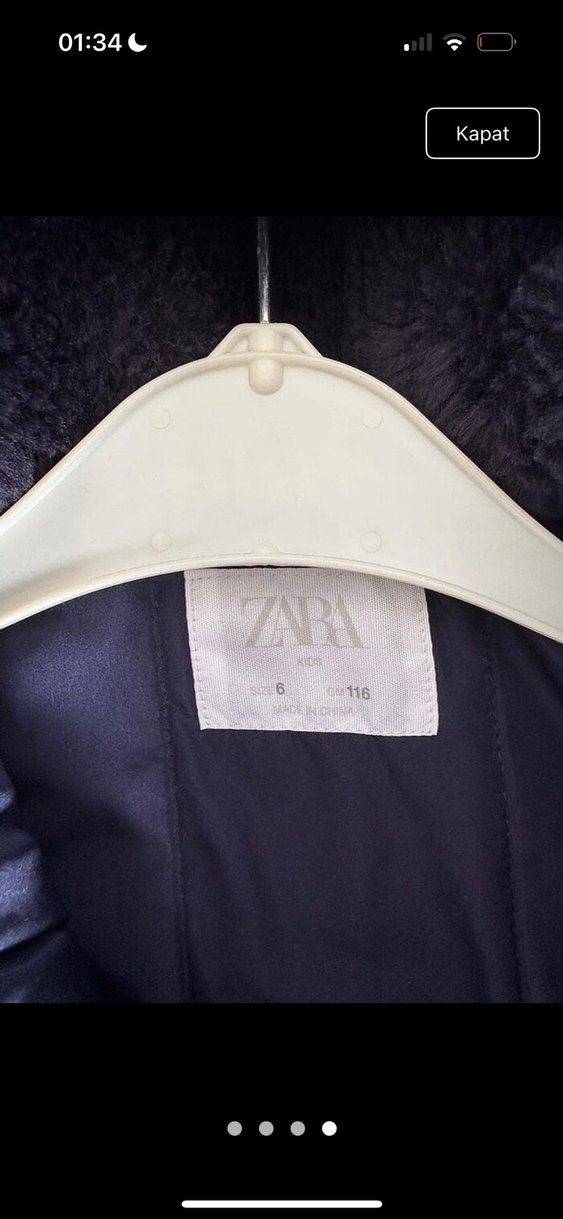 Zara kürk peluş mont - Görsel 3