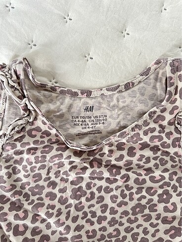 H&M Hm kız bebek leopar takım