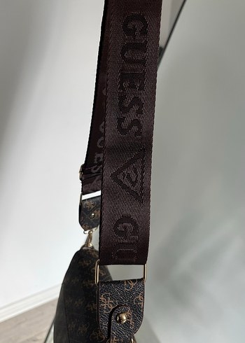 Kahverengi Baskılı Deri Kadın Çanta - Görsel 5