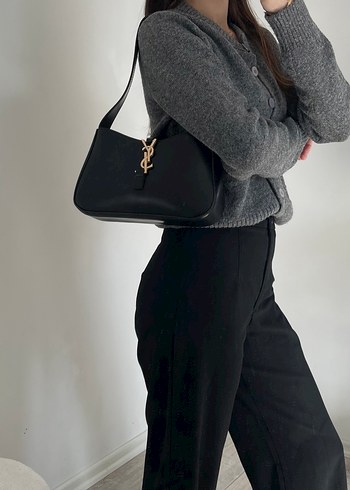 siyah Deri Kadın Omuz Çantası - Görsel 8