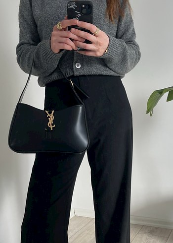 siyah Deri Kadın Omuz Çantası - Görsel 2