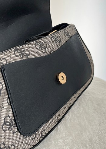 Siyah Gri Baskılı Kadın Çanta - Görsel 6