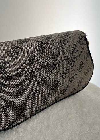 Siyah Gri Baskılı Kadın Çanta - Görsel 5