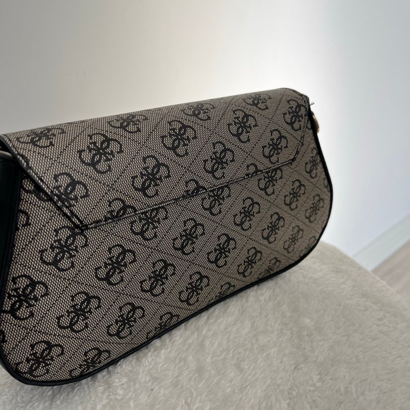 Siyah Gri Baskılı Kadın Çanta - Görsel 5