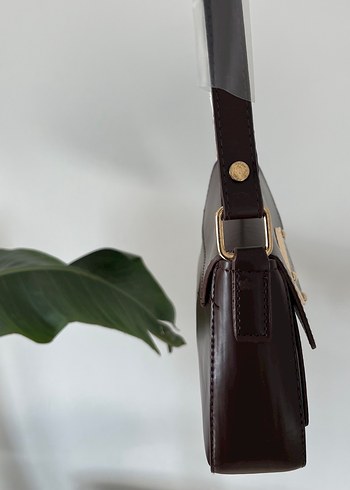 Kahverengi Deri  Omuz Çantası - Görsel 12