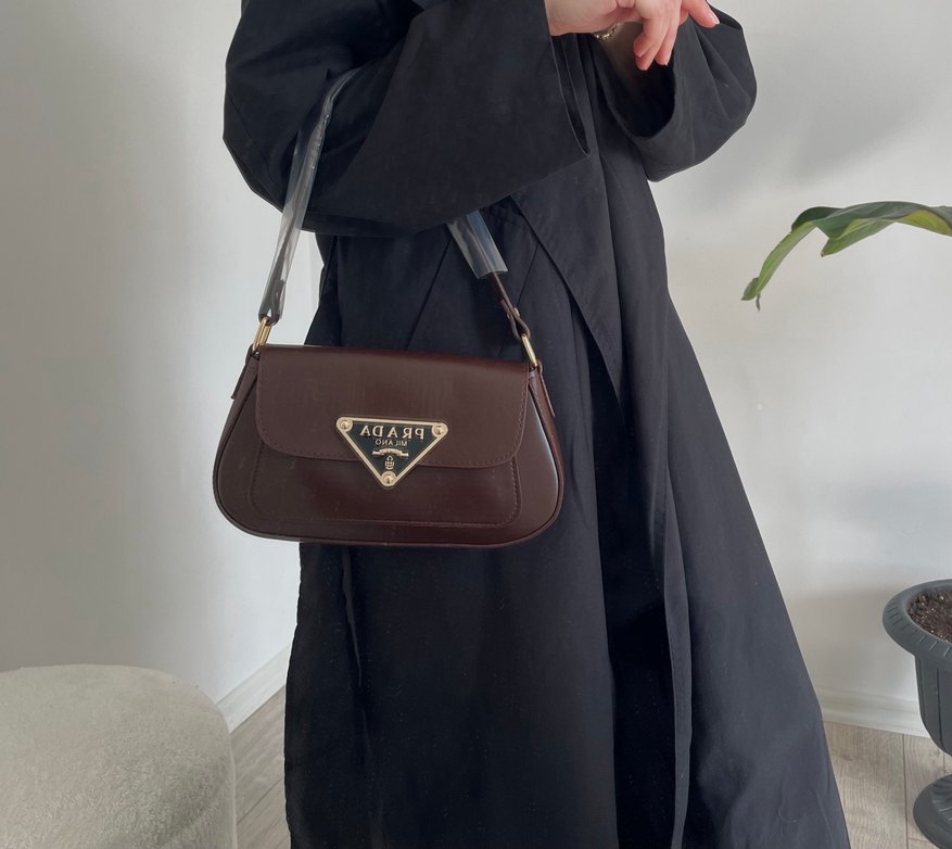 Kahverengi Deri  Omuz Çantası - Görsel 2