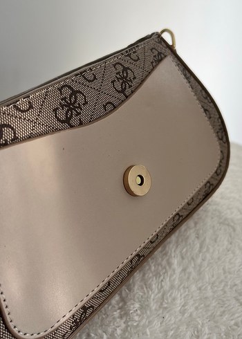 Bej Deri Baskılı  Kadın Çanta - Görsel 6