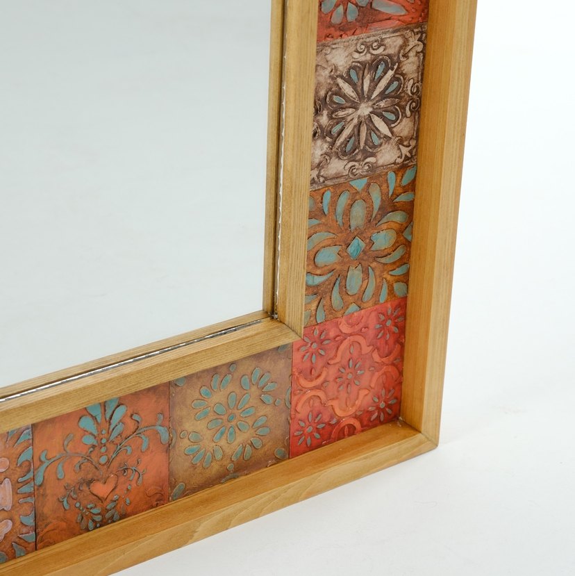 Renkli Desenli Çerçeveli Ayna - Görsel 4