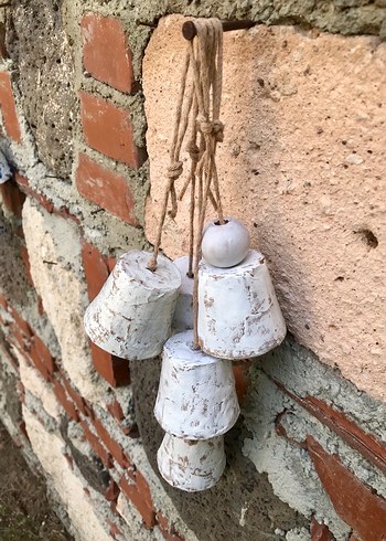 5li Beyaz Çan Ev Dekoru - Görsel 7