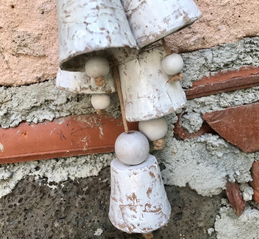 5li Beyaz  Çan Ev Dekoru - Görsel 3