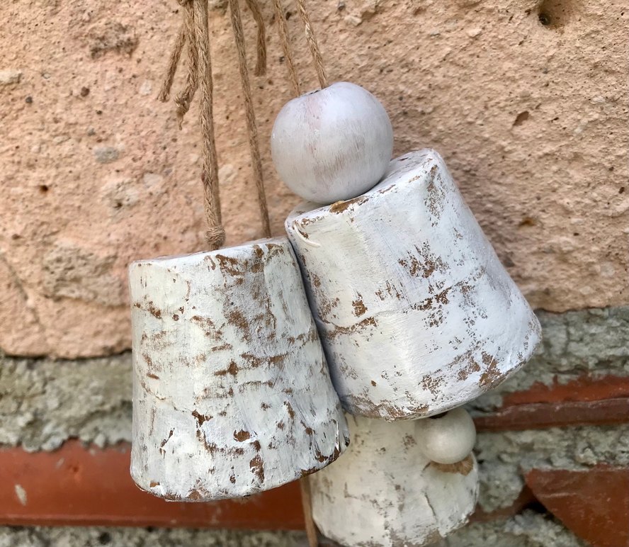 5li Beyaz  Çan Ev Dekoru - Görsel 2