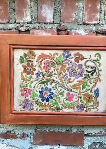 Çiçek Desenli Pastel Renkli Tablo - Görsel 7