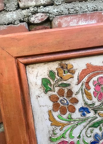 Çiçek Desenli Pastel Renkli Tablo - Görsel 8