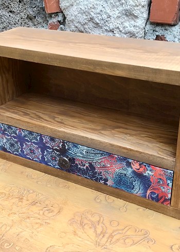 Ahşap duvar rafı - Görsel 7