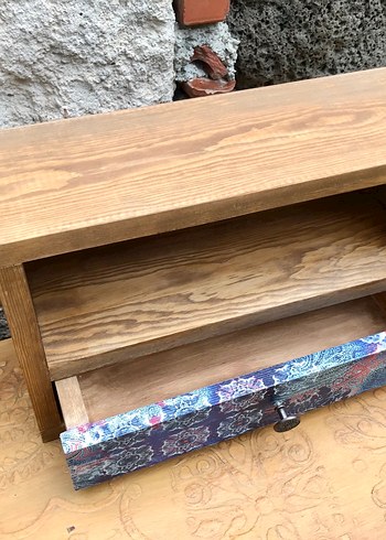 Ahşap duvar rafı - Görsel 3