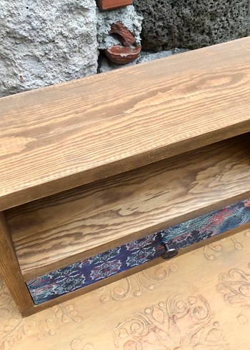 Ahşap duvar rafı - Görsel 2