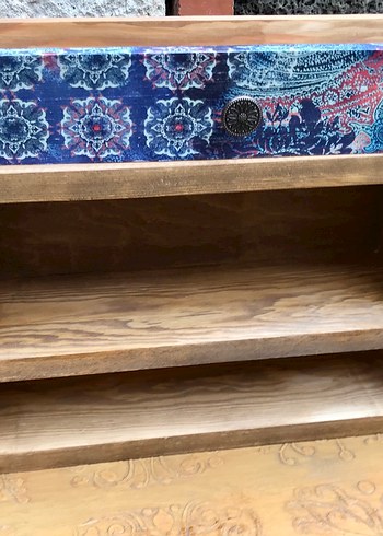 Ahşap duvar rafı - Görsel 6