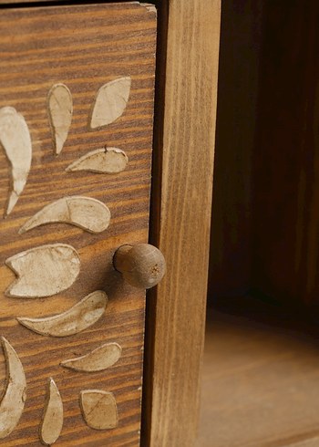 Üç bölmeli Ahşap duvar Dolabı - Görsel 6