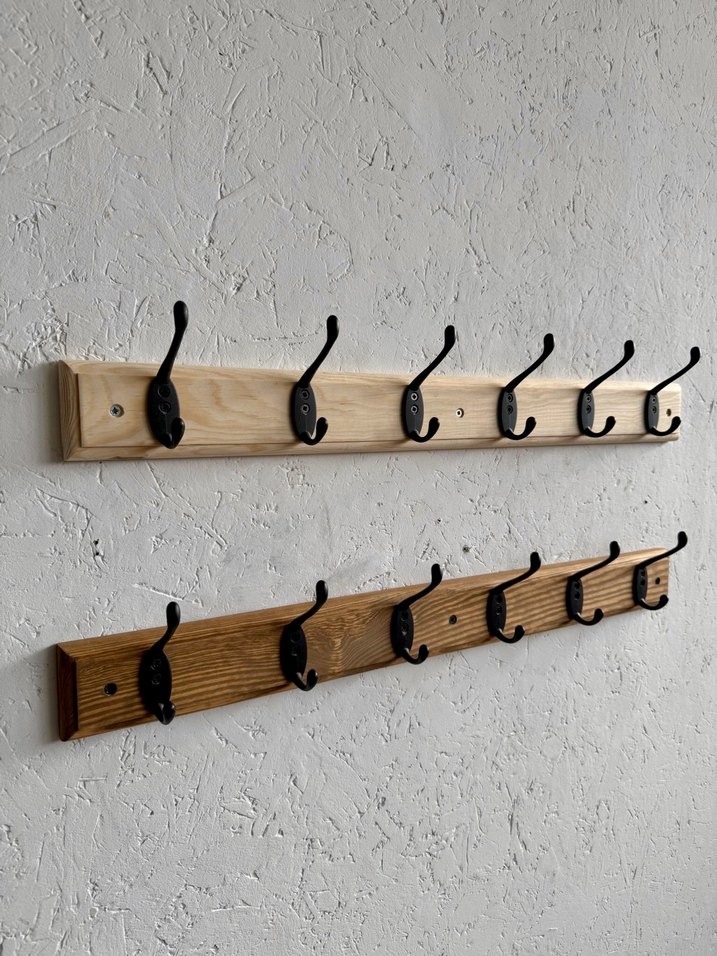 Koyu Kahverengi Ahşap Duvar Askısı - Görsel 5