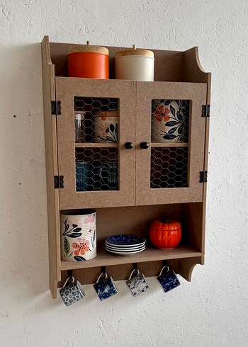 Ham mdf terek tel dolap - Görsel 2