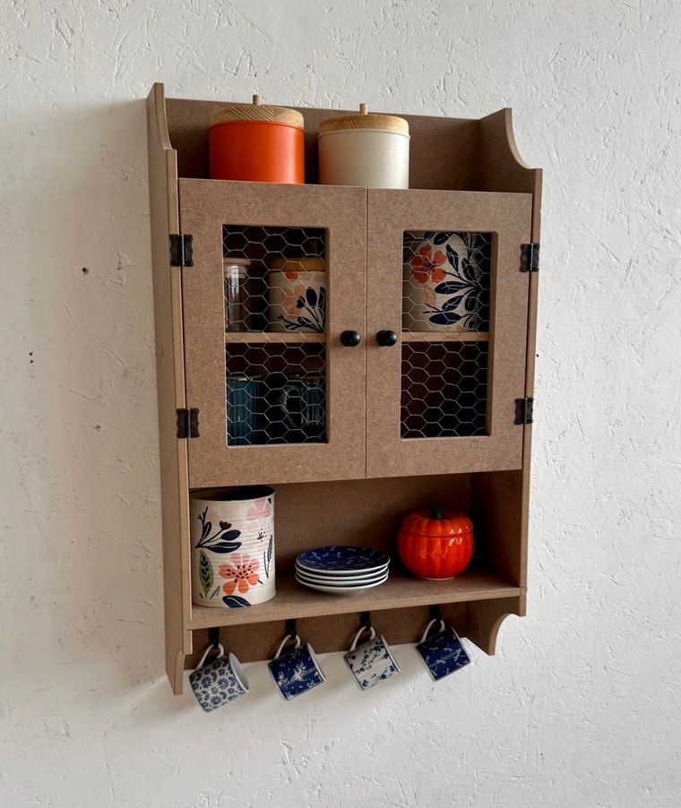 Ham mdf terek tel dolap - Görsel 2