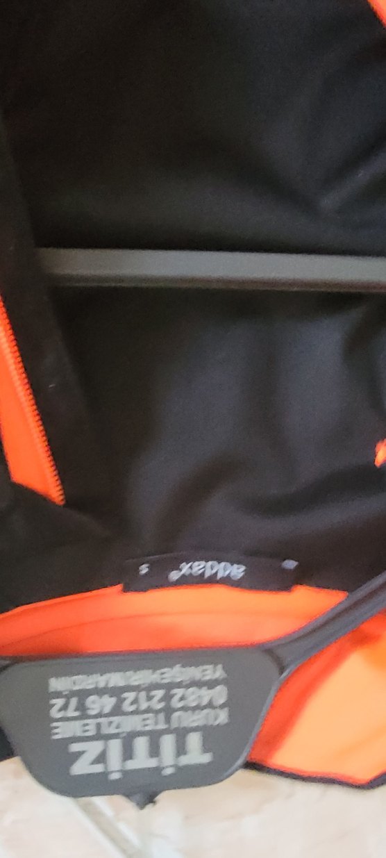 Kadın Siyah Baskılı Spor Biker Ceket - Görsel 4