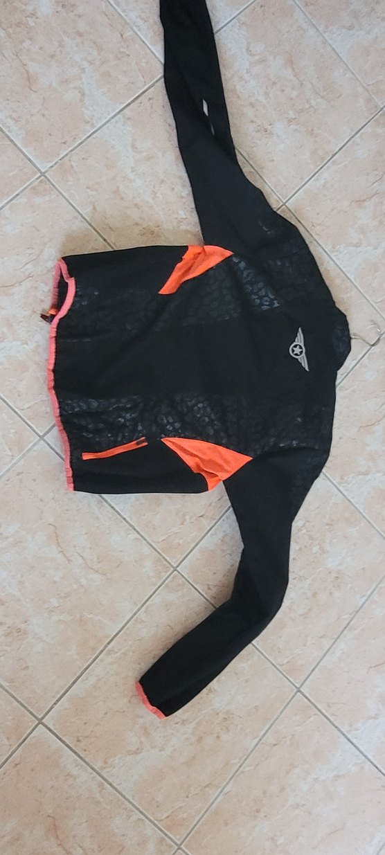 Kadın Siyah Baskılı Spor Biker Ceket - Görsel 2