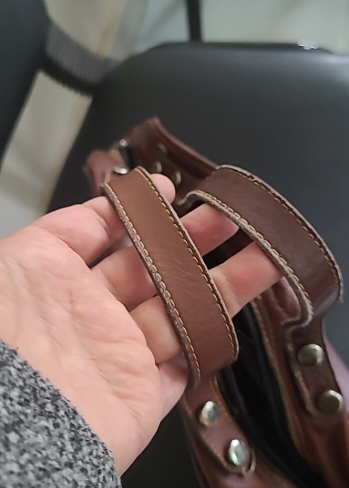 Star bağ gercek deri retrospektif canta - Görsel 3